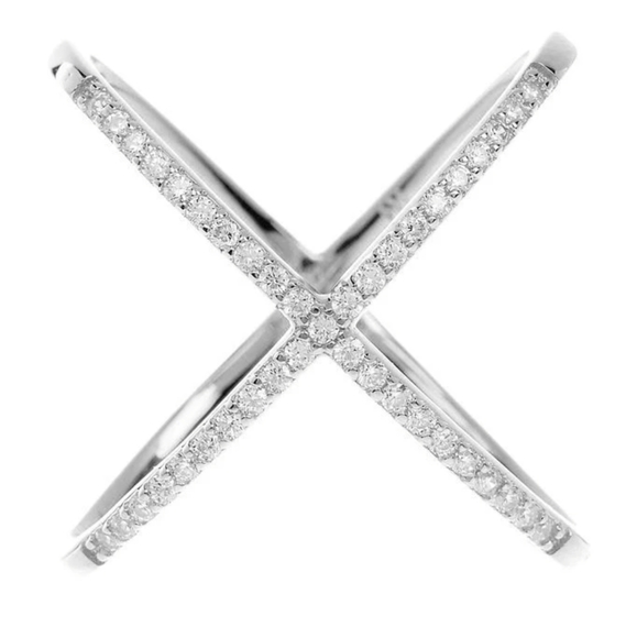 Sterling Forever Jewelry - Sterling Forever crisscross ring